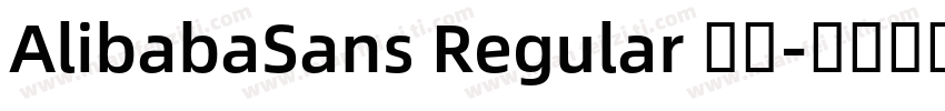 AlibabaSans Regular 常规字体转换